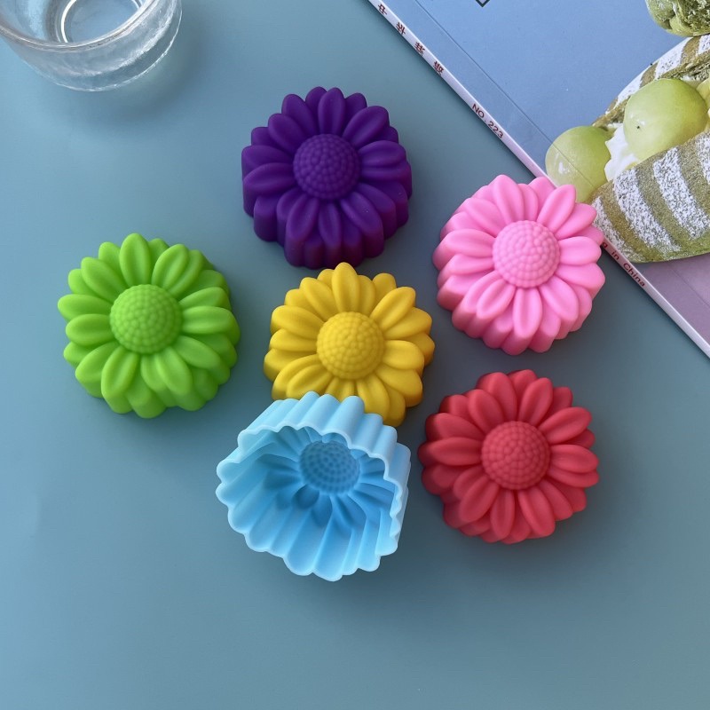 Soap Making Workshop - 6 Pcs Set Non-Stick Flower Designs