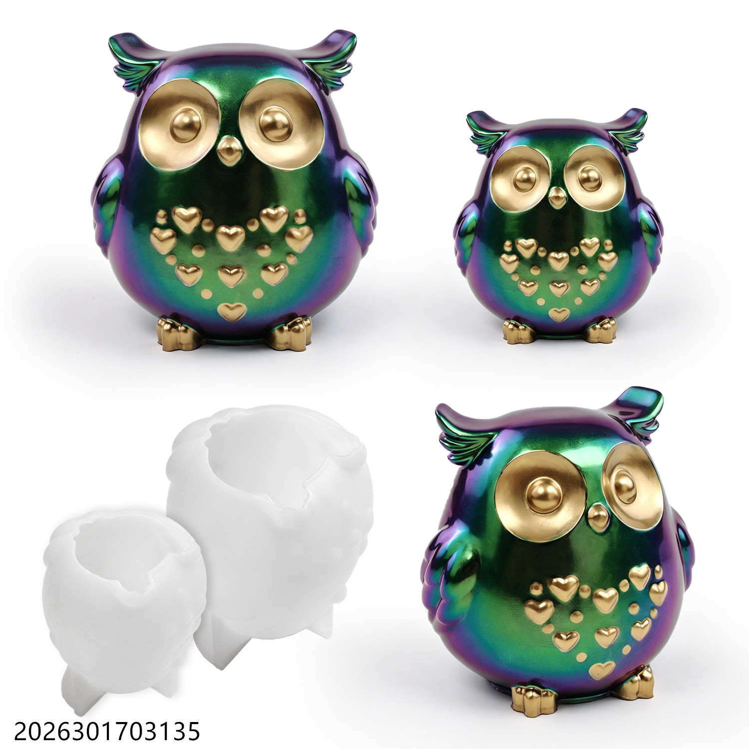 Soap Making Workshop - Owl Silicone Mold 3D Bird Shape