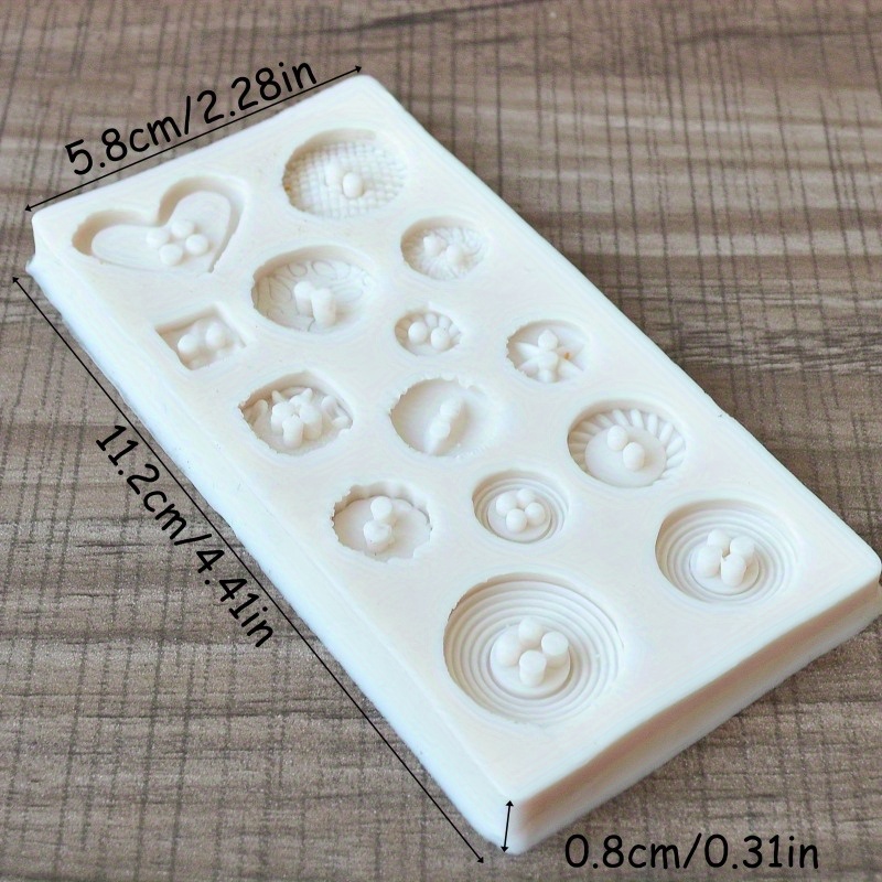 Buttons Shape Silicone Mold Si - Soap Making Workshop review and price