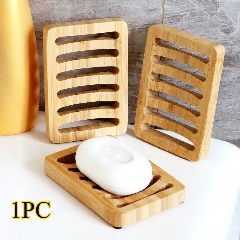 Bamboo Case Tray Wooden Preven - Soap Dish Draining review and price
