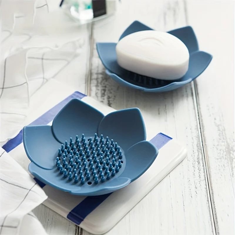 1pcs Bathroom Soap Box Lotus D - Soap Dish Draining review and price
