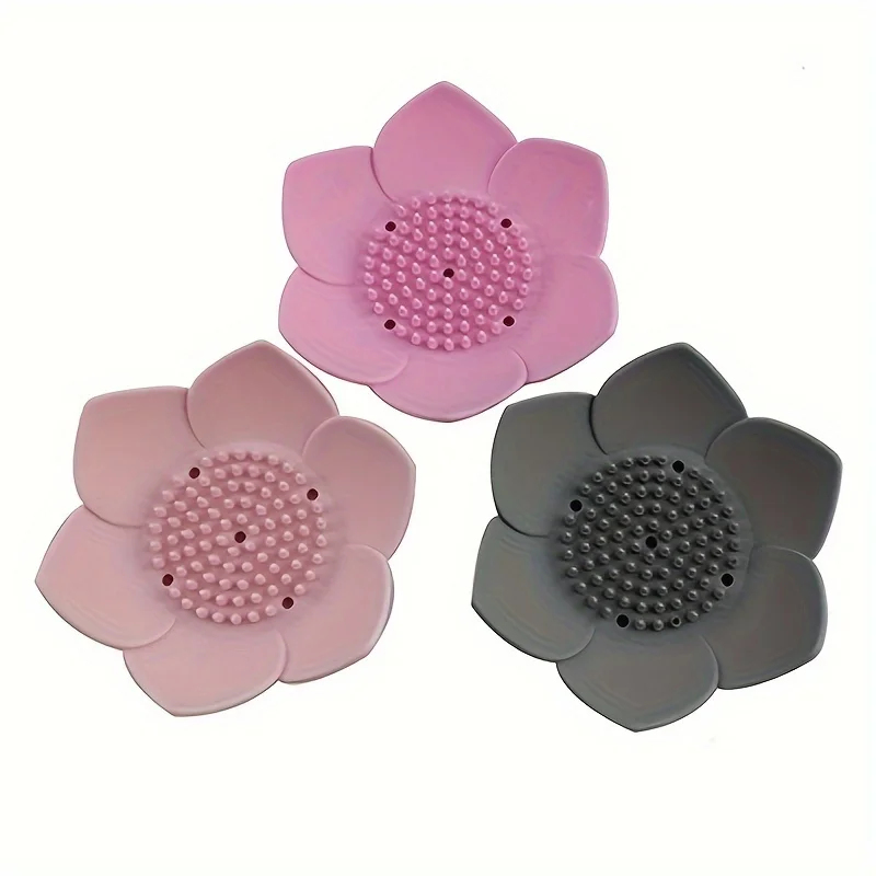 1pcs Bathroom Soap Box Lotus D - Soap Dish Draining review and price