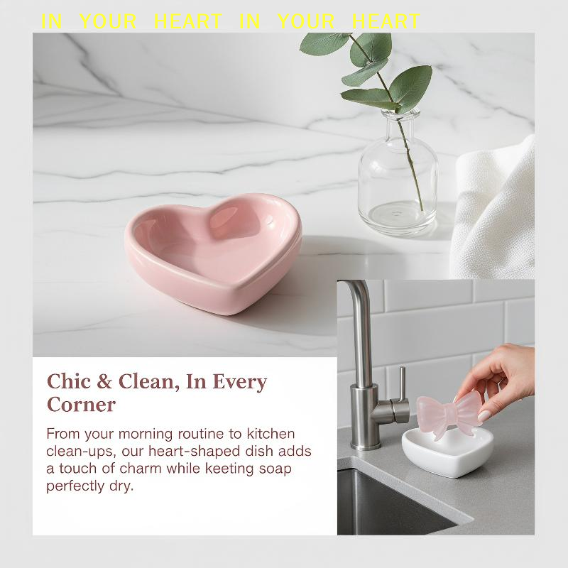 【X】Heart Shaped Soap Dish Cera - Soap Dish Draining review and price